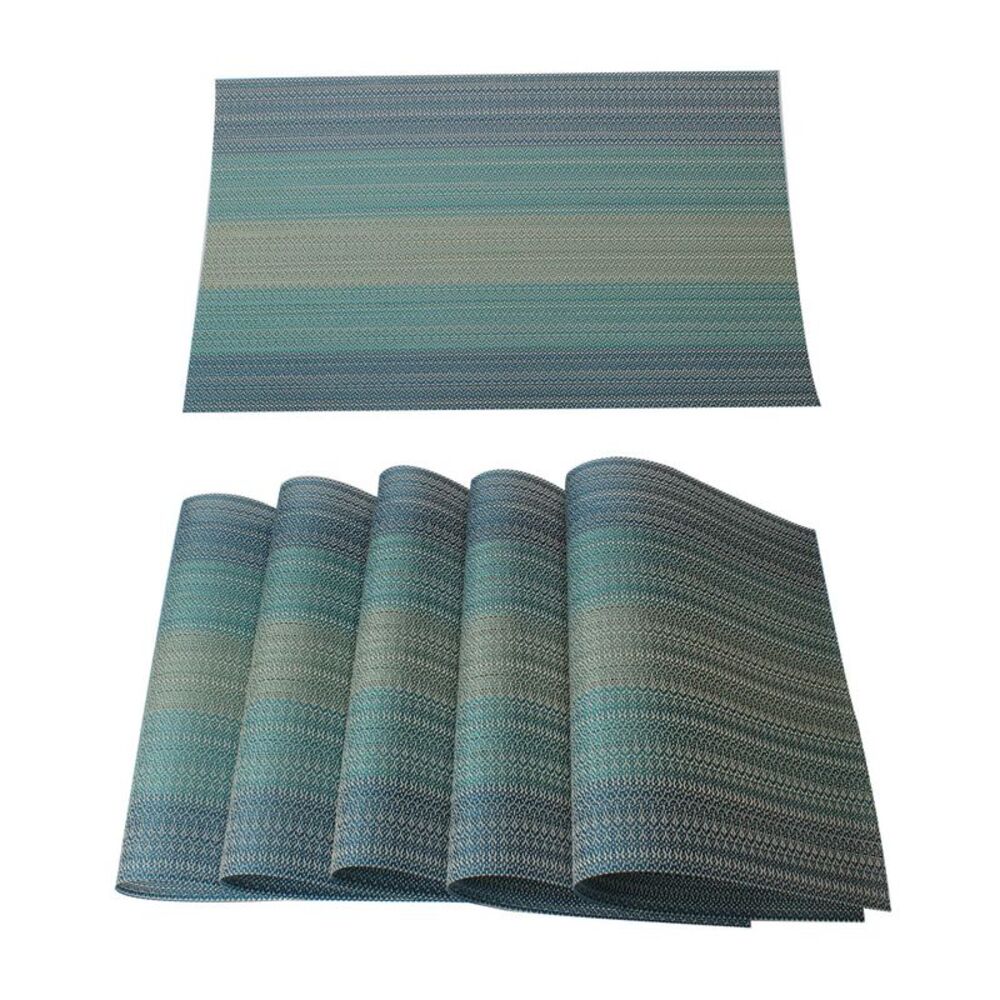6pcs Washable Placemats Rectangle Non-Slip Mats for Dining Table 18" x 12"